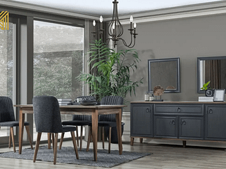 Complete Interieur Set Palermo: Luxe Velvet Bankstel 3+3+1, TV-Unit, Eetkamer Set, Slaapkamer Set...