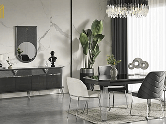 Luxe Eetkamer Set Torente. Set Kost €2299,- Inclusief Btw!!! Verkrijgbaar in Meerdere Kleuren!!! Levertijd 30 Dagen!!!