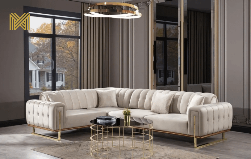 Complete Interieur Set Roma: Luxe Velvet Bankstel 3+3+1, TV-Unit, Eetkamer Set, Slaapkamer Set... - Afbeelding 2