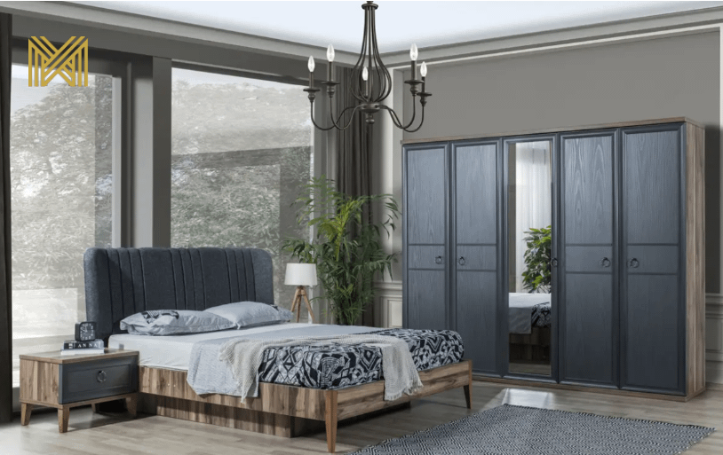 Complete Interieur Set Palermo: Luxe Velvet Bankstel 3+3+1, TV-Unit, Eetkamer Set, Slaapkamer Set... - Afbeelding 7