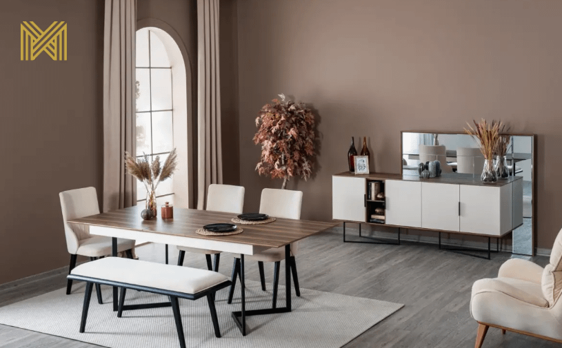 Complete Interieur Set Roma: Luxe Velvet Bankstel 3+3+1, TV-Unit, Eetkamer Set, Slaapkamer Set...