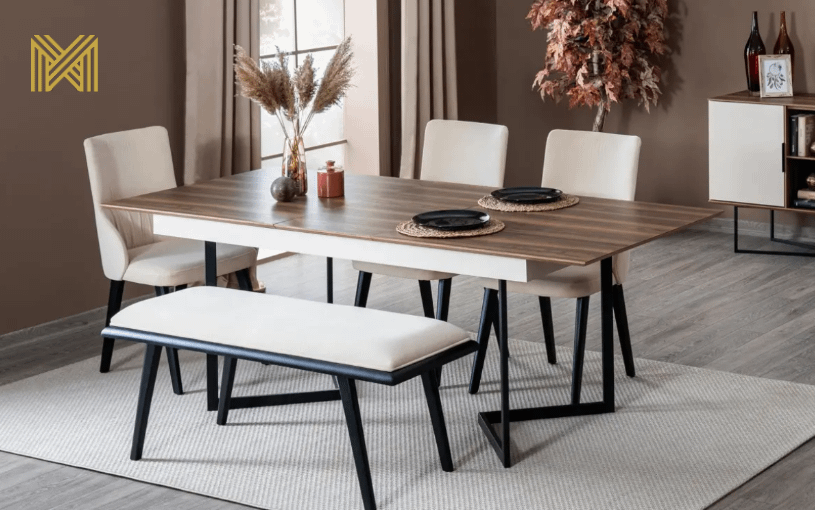 Complete Interieur Set Roma: Luxe Velvet Bankstel 3+3+1, TV-Unit, Eetkamer Set, Slaapkamer Set... - Afbeelding 6